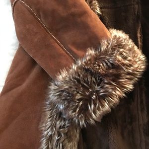 Wilsons Faux Fur and Suede Mid-length Coat